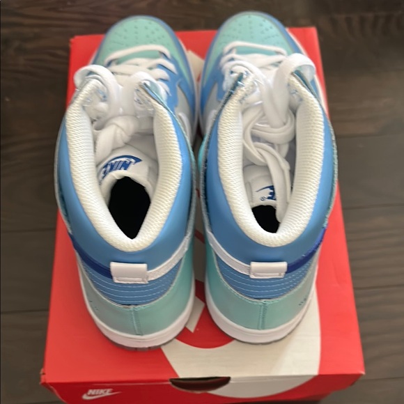 Authentic- New Nike Sky Blue and White High-Tops - Picture 4 of 6